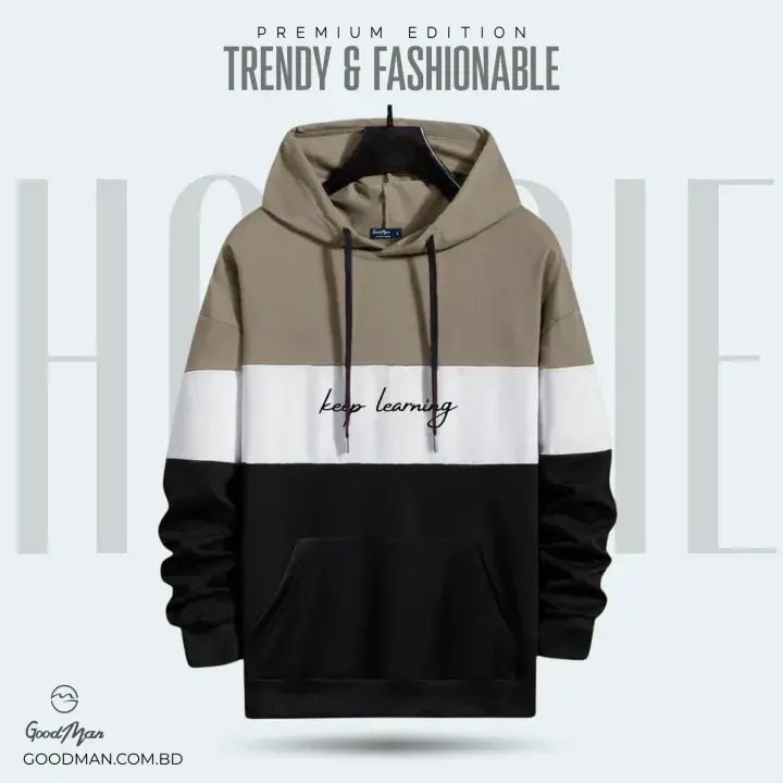 GoodMan Premium Black Full Sleeve Hoodie for Men