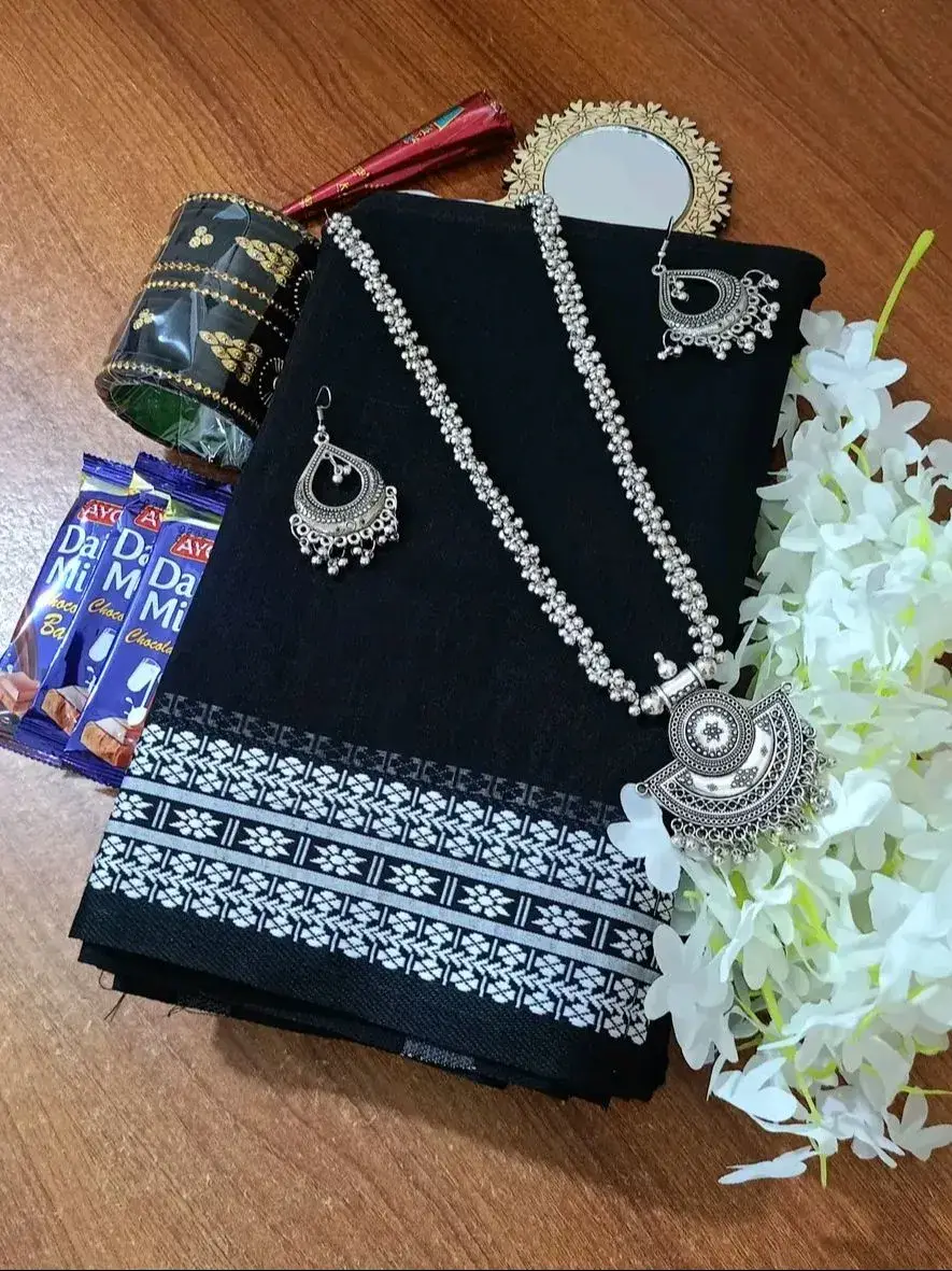 Tangail Half Silk Saree Combo Set for Women – Gift Package