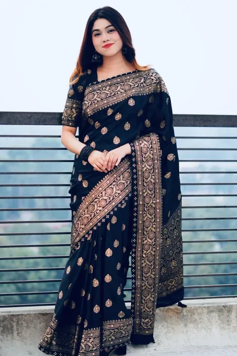 Exclusive Japani Silk Saree – Designer Screen Print with Blouse