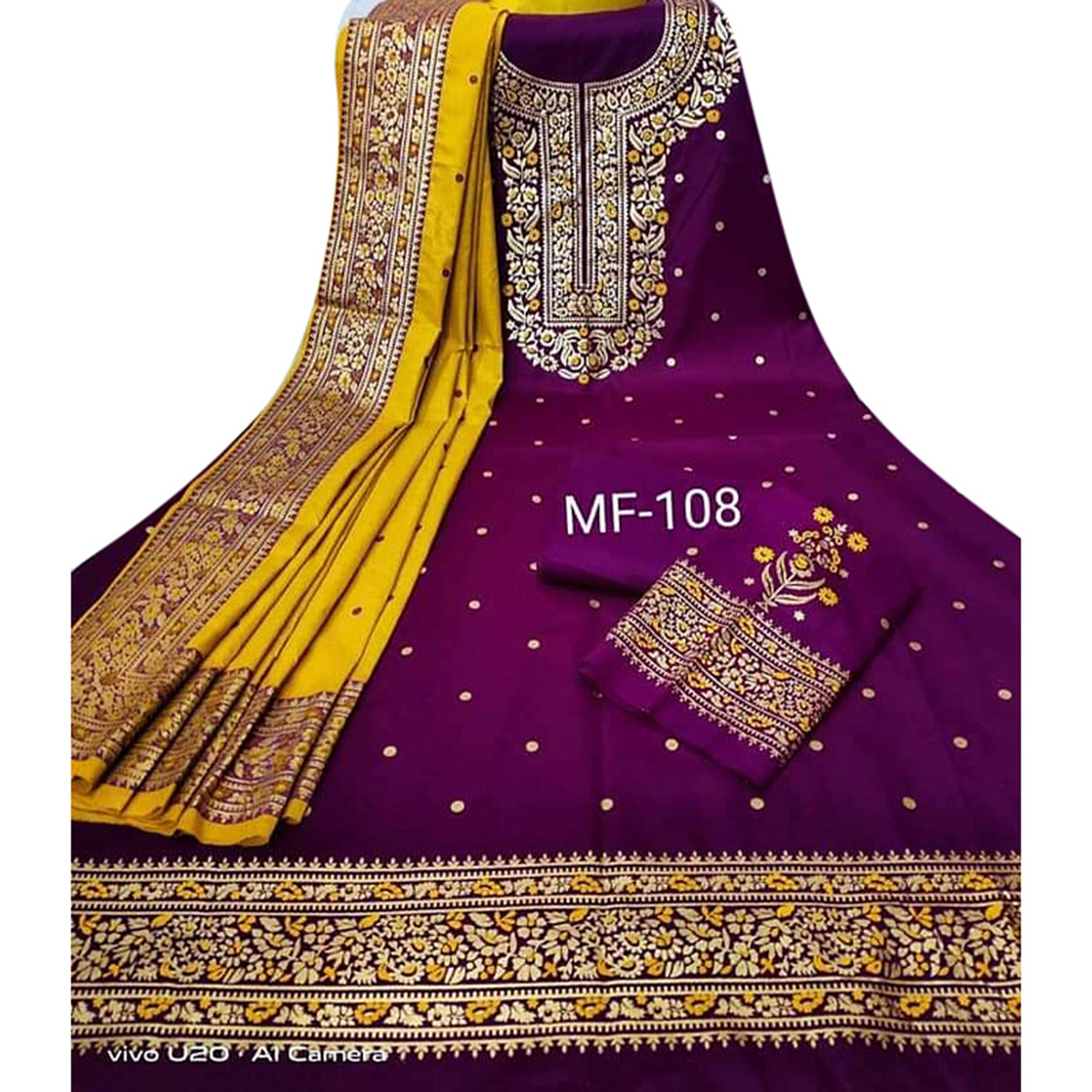 Unstitched Cotton Print Three Piece for Women