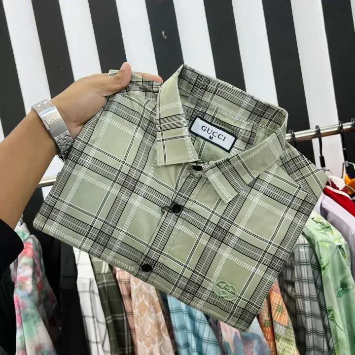 Men’s Premium Casual Check Shirt – Long Sleeve Stylish Design