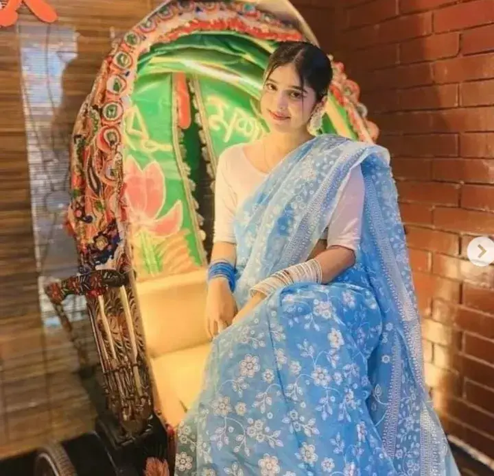 Fashionable Tangail Half Silk Saree for Women – 2 Color Options