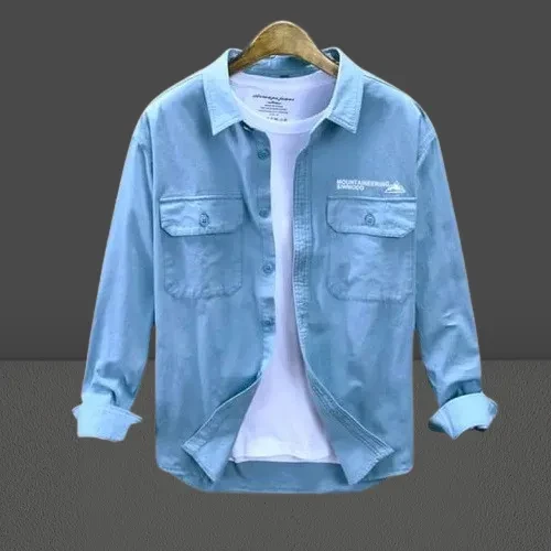 Men’s Cotton Long Sleeve Casual Shirt